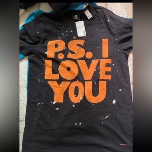 PAUL SMITH Slim Fit 'P.S I Love You' Print Cotton T-Shirts